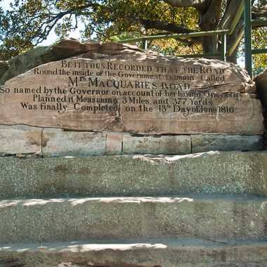 Mrs. Macquarie's Chair In Sydney Botanic Garden