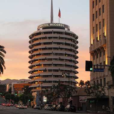 The Capitol Records building.