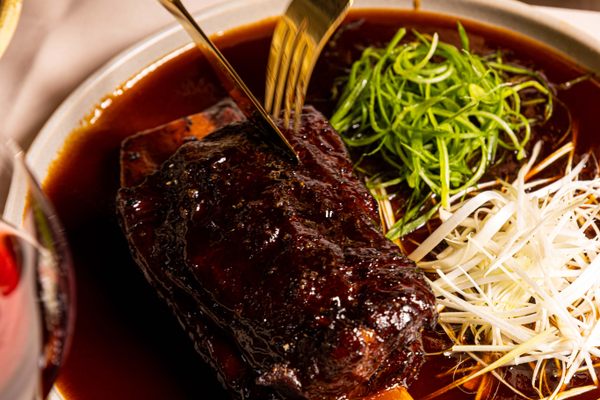 Malaysian and Australian influences combine in Ho Jiak Town Hall's Vegemite-braised pork ribs.